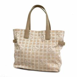 Chanel Tote Bag New Travel Nylon Pink Beige Champagne Women's