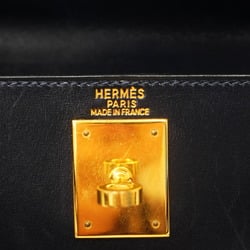 Hermes handbag Kelly 28 □B stamp box calf blue indigo ladies