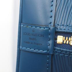 Louis Vuitton Alma Epi Toledo Blue Handbag Bag Leather Women's M57426