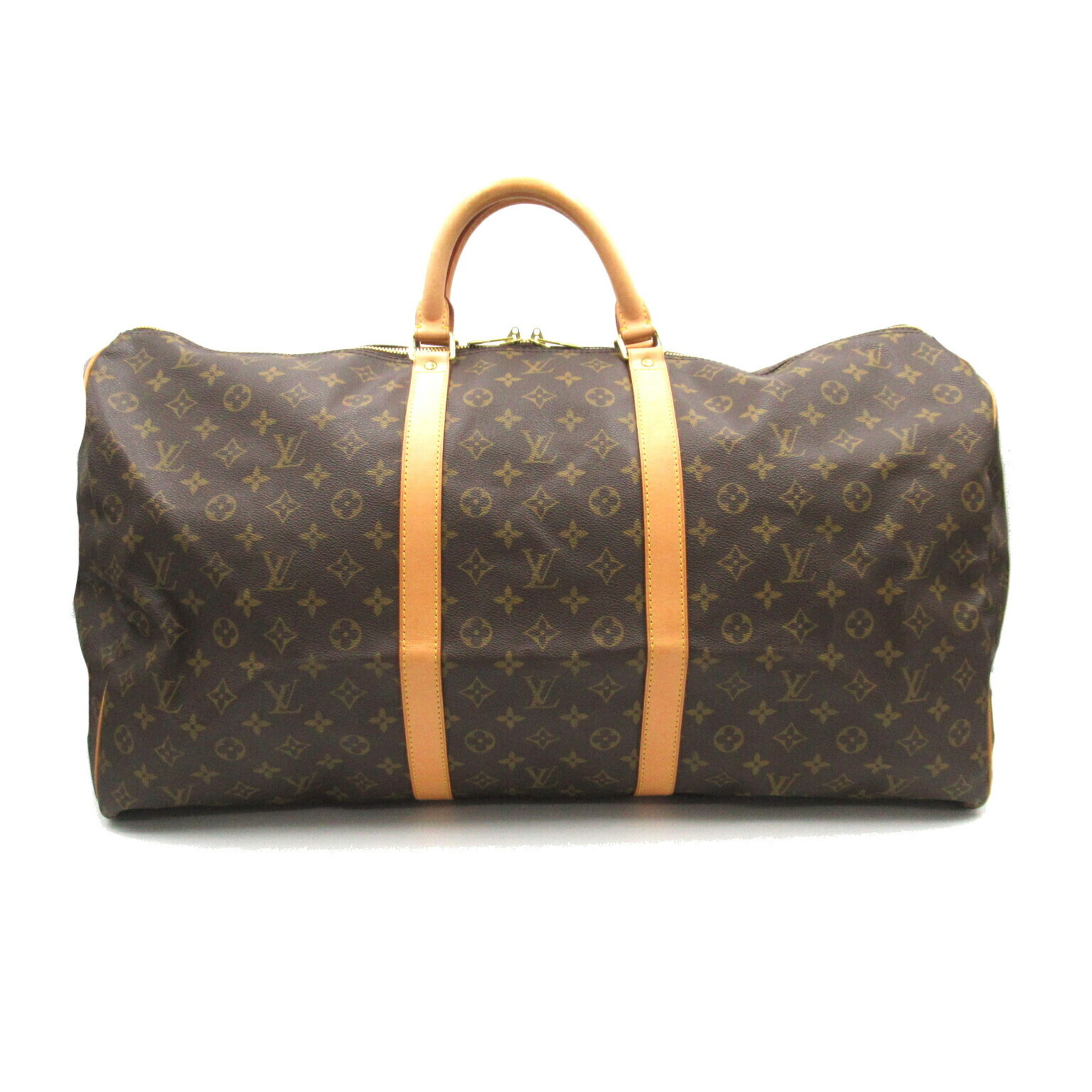 Louis Vuitton LOUIS VUITTON Keepall 60 Boston Bag Coated Canvas Monogram Men's Women's Brown M41422