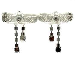 Miu Miu Miu Women's Crystal Bow Earrings Ribbon