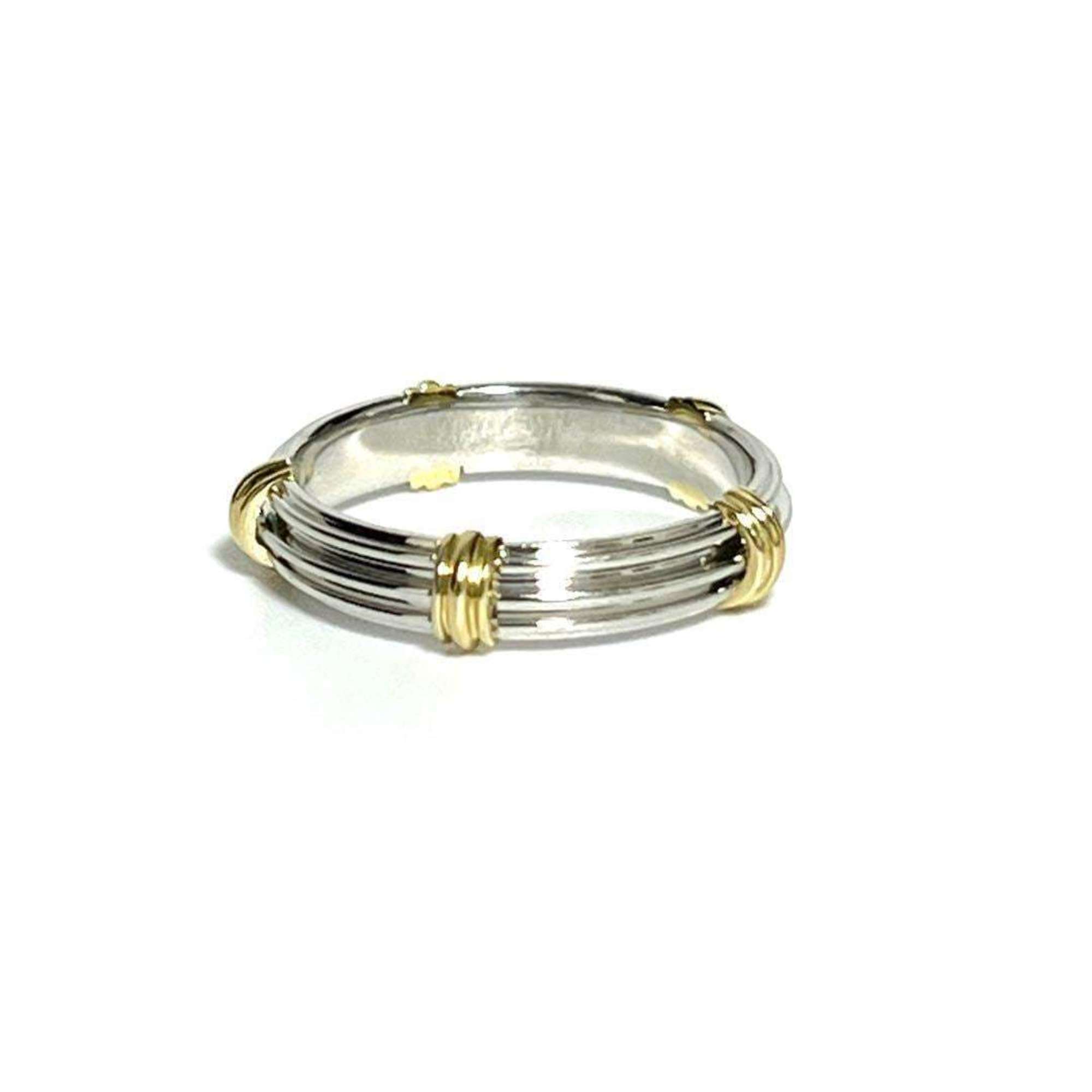 Christian Dior Dior Men's Ring, Combination K18 Yellow Gold, Platinum