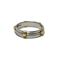 Christian Dior Dior Men's Ring, Combination K18 Yellow Gold, Platinum