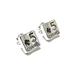 CHANEL Women's Earrings No.5 Silver