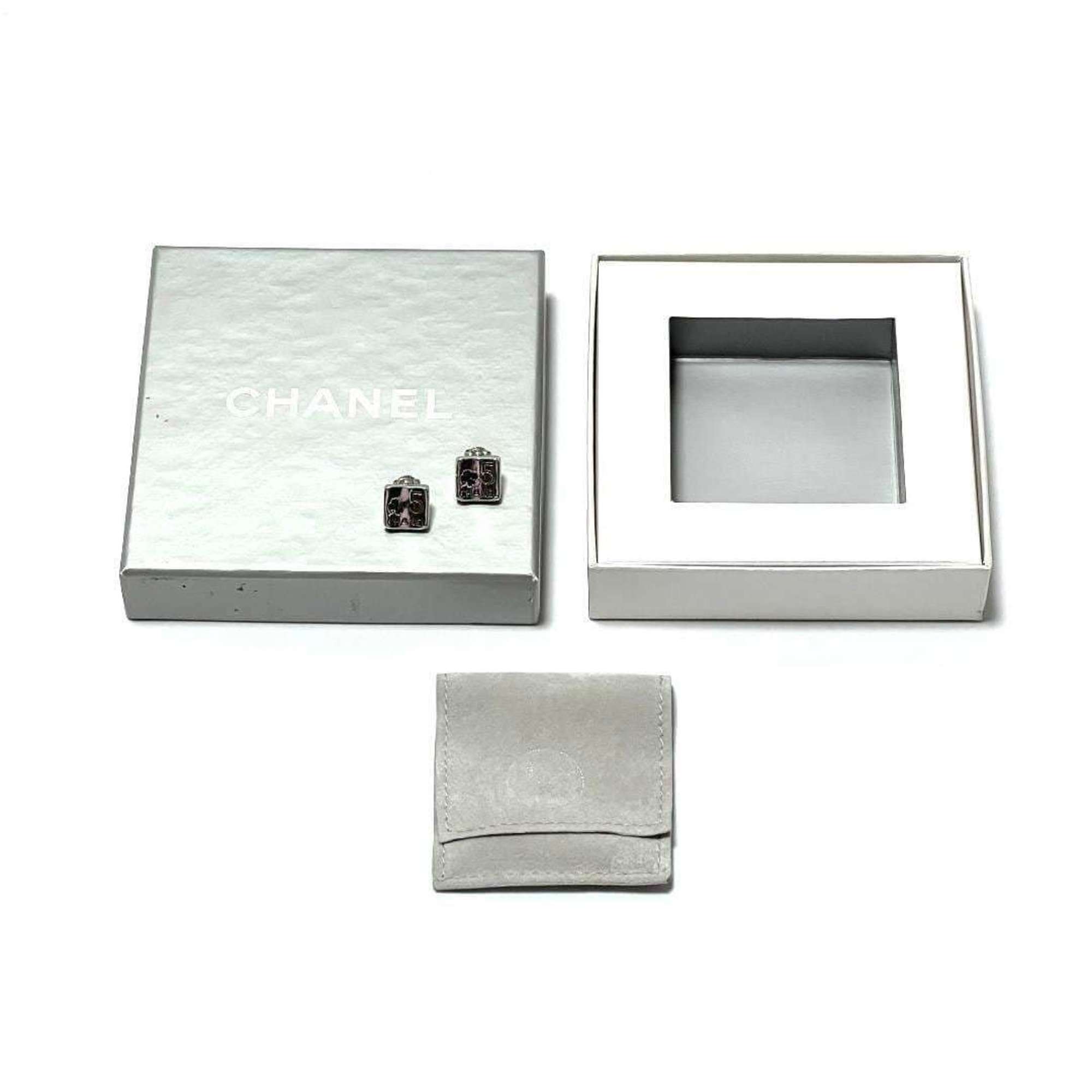 CHANEL Women's Earrings No.5 Silver