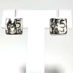 CHANEL Women's Earrings No.5 Silver