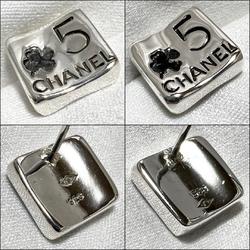 CHANEL Women's Earrings No.5 Silver