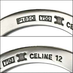 CELINE Women's and Men's Rings Platinum Yellow Gold K18 Combination Trim Off