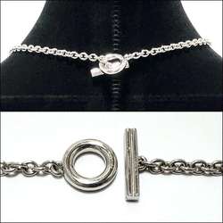 LOEWE Women's Donut Single Link Necklace Pendant Silver 925