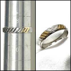 CELINE Men's Ring Platinum Yellow Gold K18 Combi Trim Off