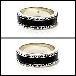 Gucci Men's and Women's Interlocking Rings, Silver