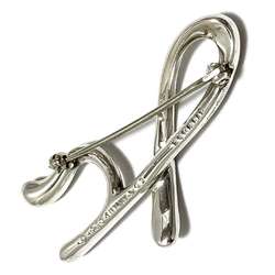 Tiffany Women's Brooch Pin Badge Alphabet Silver 925