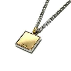 FENDI Men's Necklace Pendant Palladium & Gold Color