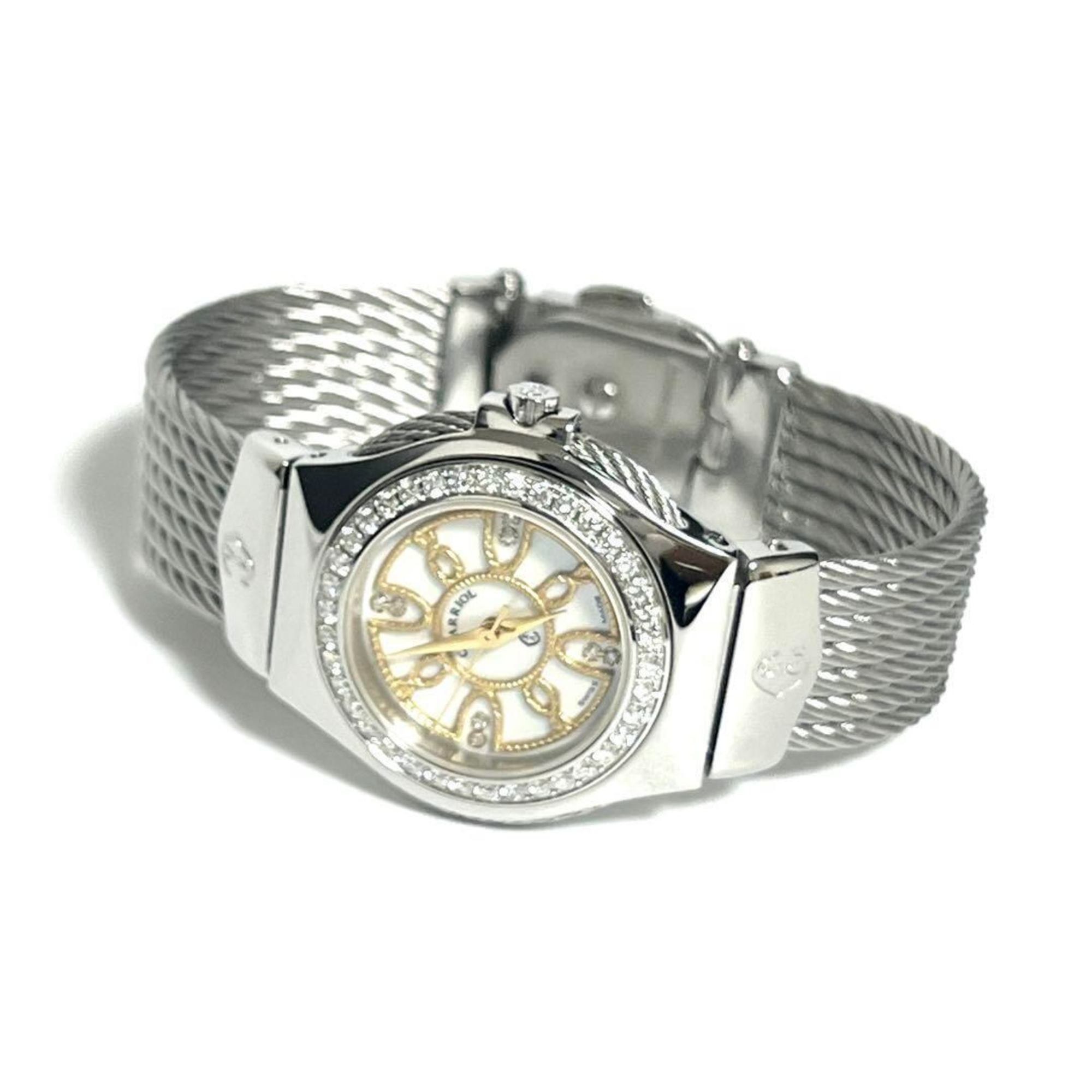 CHARRIOL Women's Watch Celtic Shell Dial Diamond Bezel