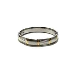 CELINE Men's Ring Platinum Yellow Gold K18 Combi Trim Off