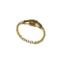 Tiffany T TWO Chain Ring for Women, 18K Yellow Gold