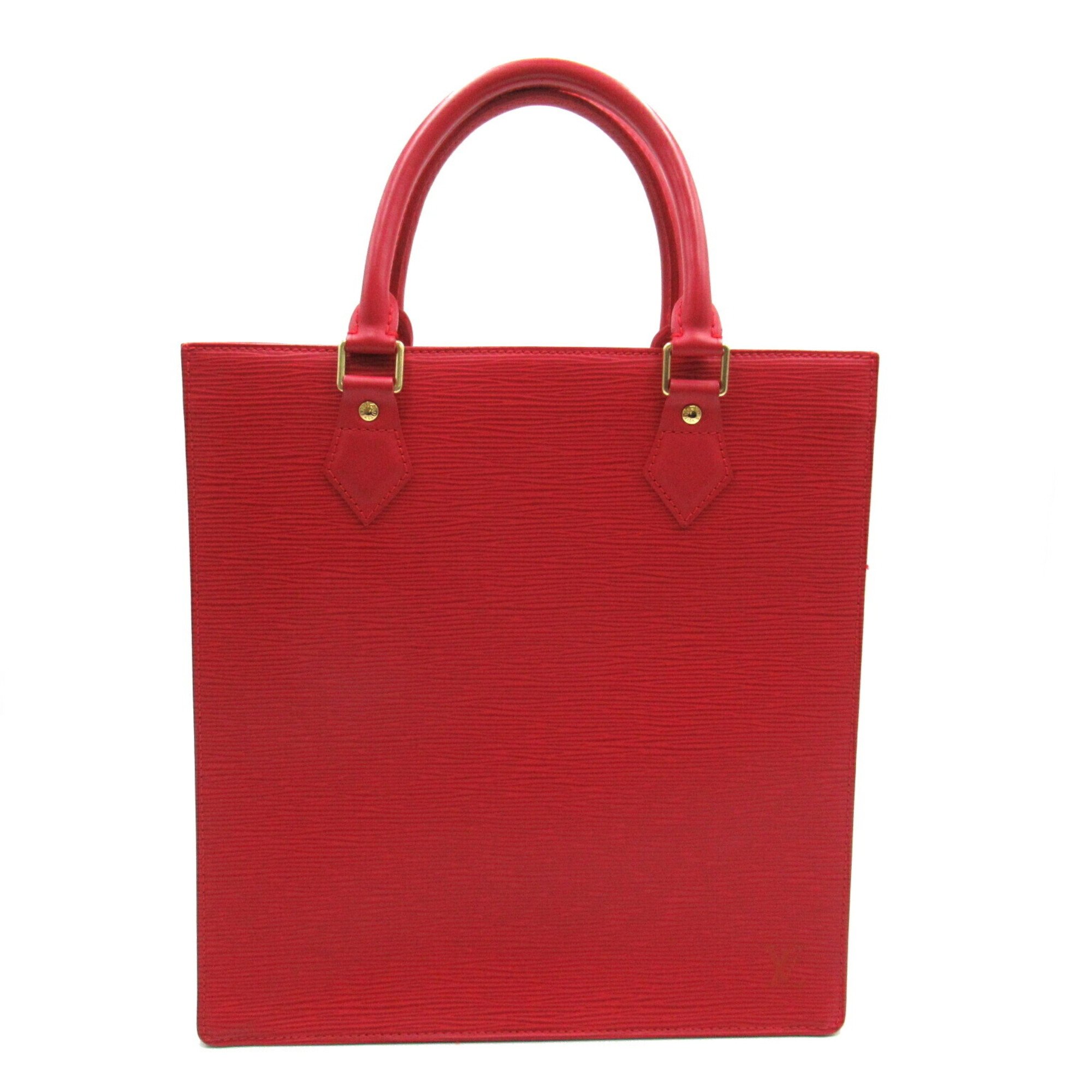 Louis Vuitton LOUIS VUITTON Sac Plat PM Tote Bag Leather Epi Women's Red M5274E