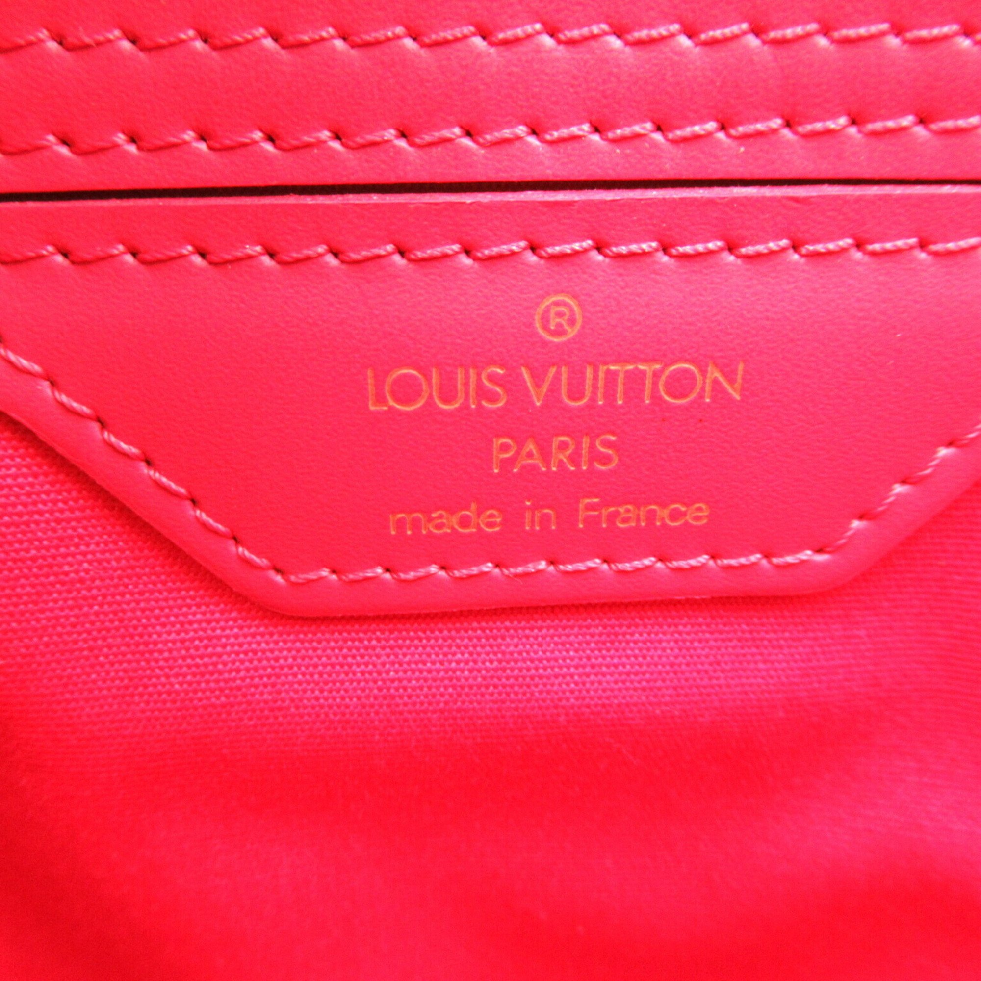 Louis Vuitton LOUIS VUITTON Sac Plat PM Tote Bag Leather Epi Women's Red M5274E