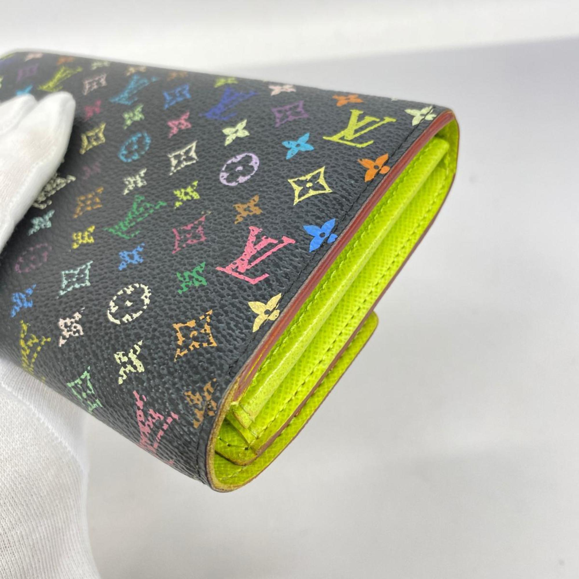 Louis Vuitton Long Wallet Monogram Multicolor Portefeuille Sarah M93748 Pistache Ladies