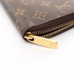 Louis Vuitton LOUIS VUITTON Zippy Wallet Monogram Round Long Coated Canvas Men's Women's Brown M42616