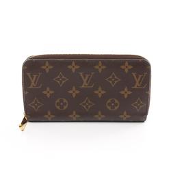 Louis Vuitton LOUIS VUITTON Zippy Wallet Monogram Round Long Coated Canvas Men's Women's Brown M42616