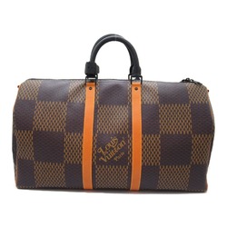 Louis Vuitton Keepall Bandouliere 50 Boston Bag Coated Canvas Damier Giant Men's Women's Brown N40360