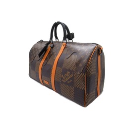 Louis Vuitton Keepall Bandouliere 50 Boston Bag Coated Canvas Damier Giant Men's Women's Brown N40360