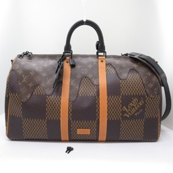 Louis Vuitton Keepall Bandouliere 50 Boston Bag Coated Canvas Damier Giant Men's Women's Brown N40360