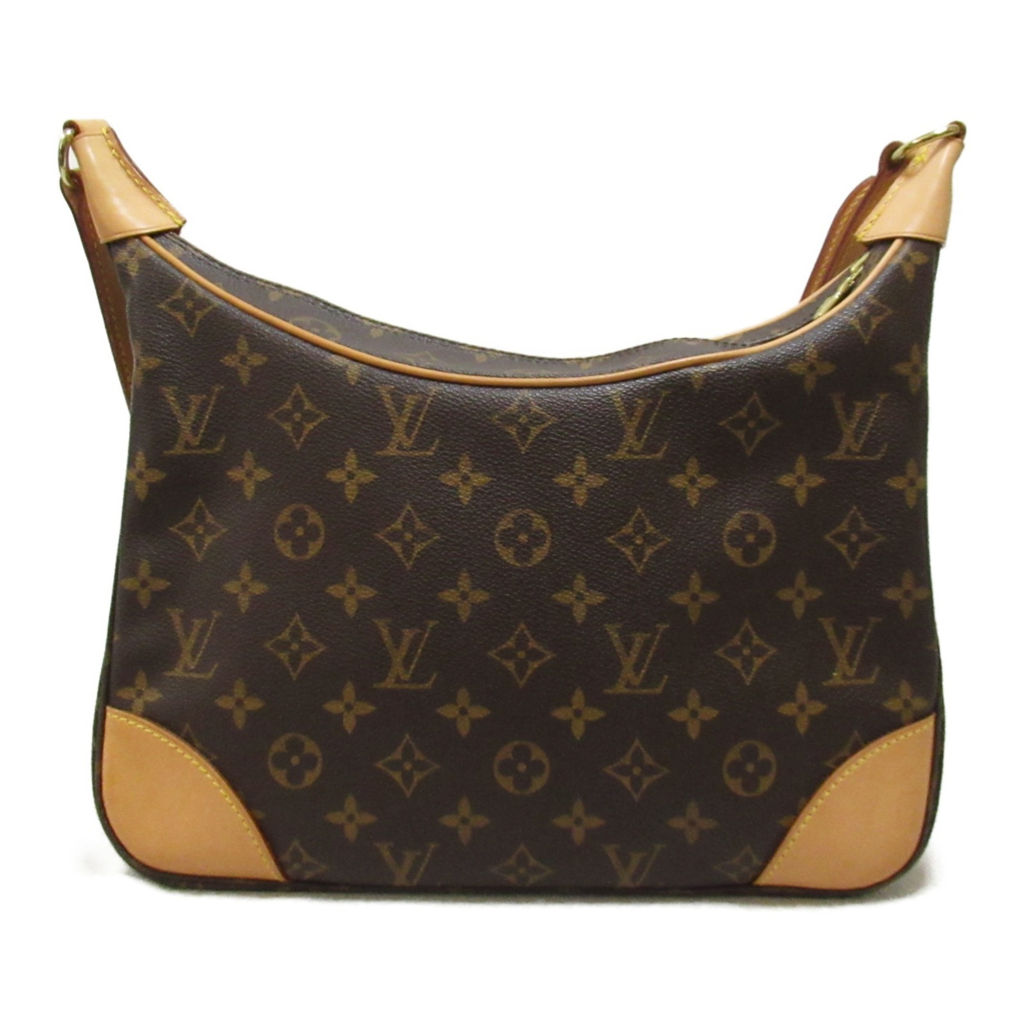 Louis Vuitton Boulogne 30 Shoulder Bag, Coated Canvas, Monogram, Women's, Brown, M51265