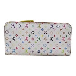 Louis Vuitton LOUIS VUITTON Portefeuille Ansolite Round Long Wallet Coated Canvas Monogram Multicolor Women's White Citron M93750