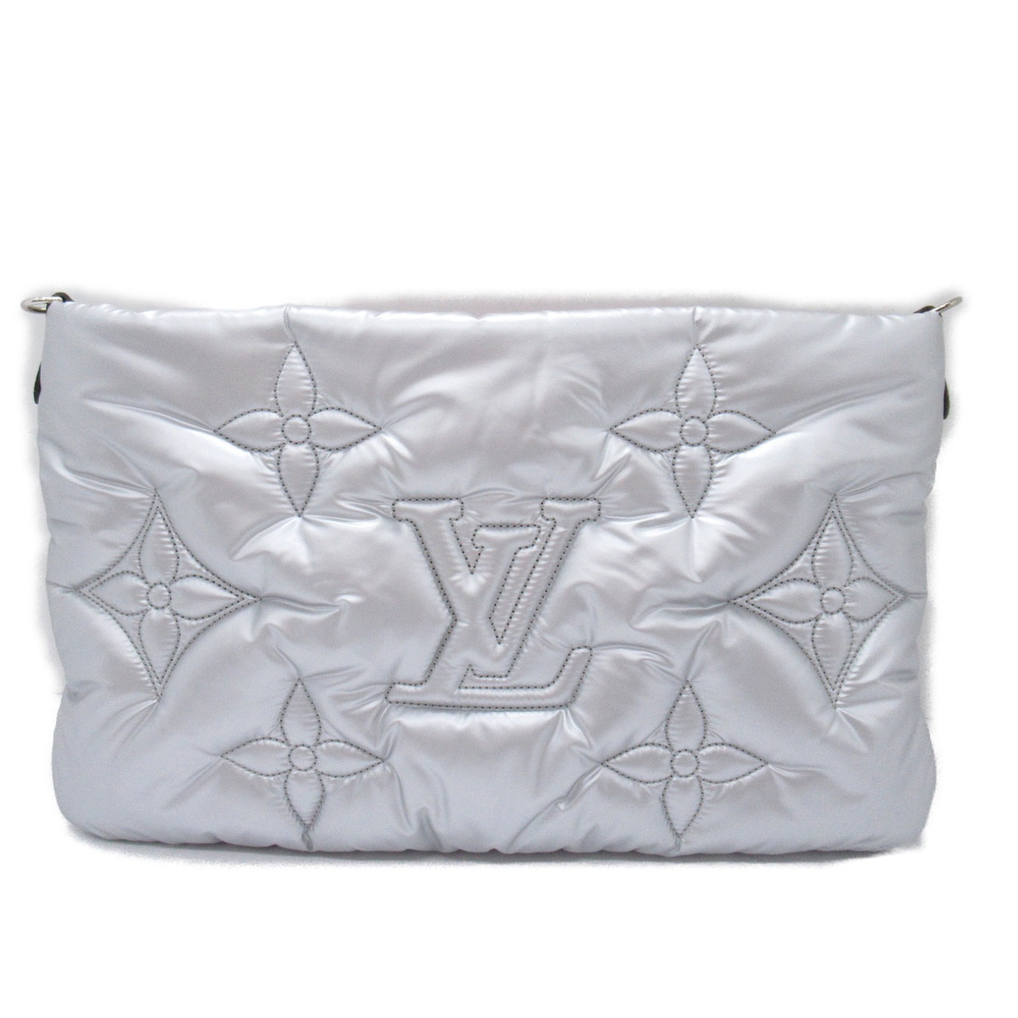 Louis Vuitton LOUIS VUITTON Maximulty Pochette Accessoires Shoulder Bag Nylon Recycled Women's Silver Pink M21056