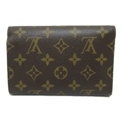 Louis Vuitton LOUIS VUITTON Porte Tresor Etui Papier Tri-fold Long Wallet Coated Canvas Monogram Women's Brown M61202