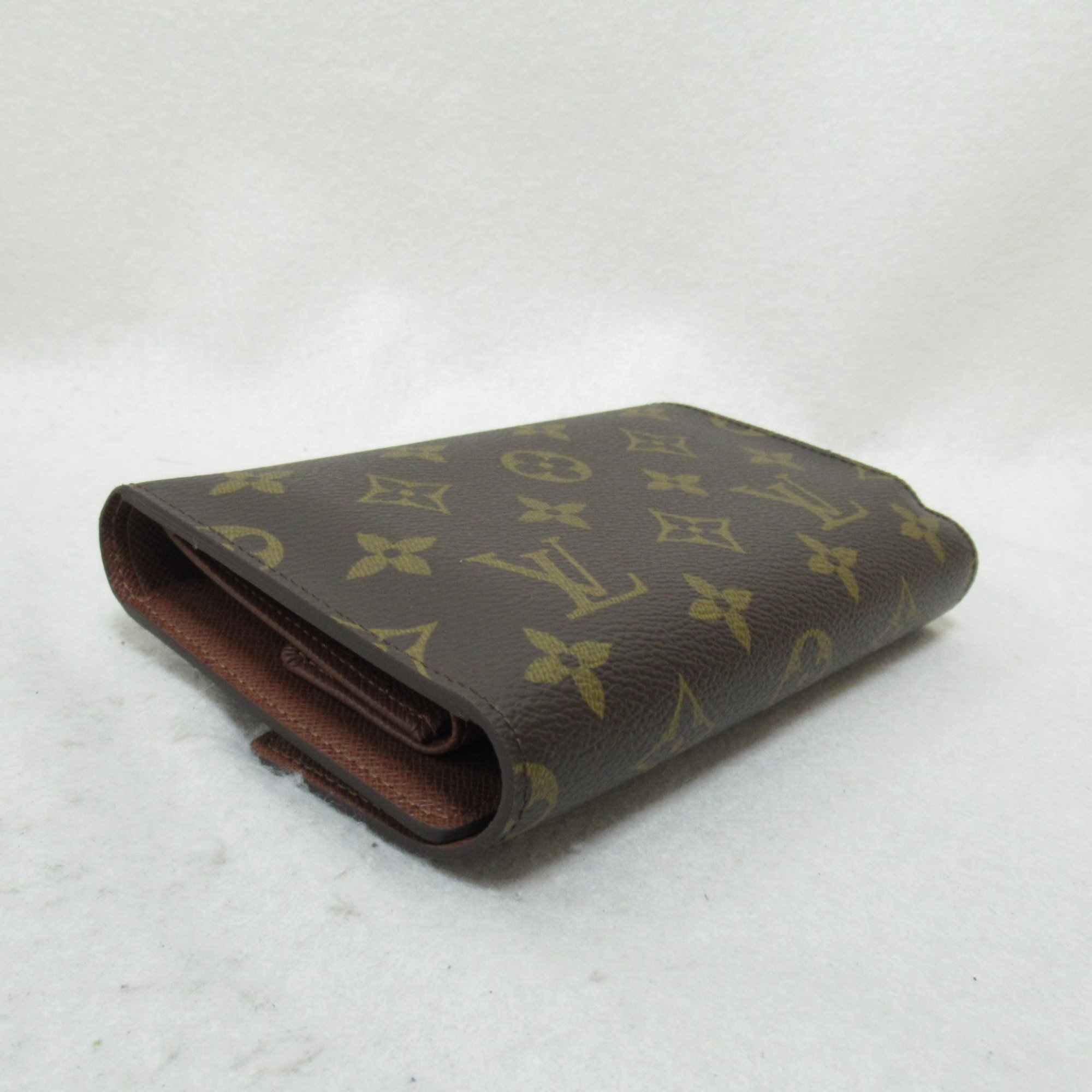 Louis Vuitton LOUIS VUITTON Porte Tresor Etui Papier Tri-fold Long Wallet Coated Canvas Monogram Women's Brown M61202