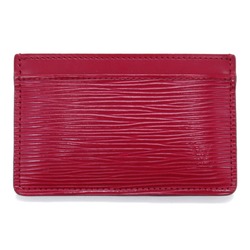 Louis Vuitton LOUIS VUITTON Porte Carte Sample Business Card Holder/Card Case Calfskin (Cowhide) Epi Women's Bordeaux M60327