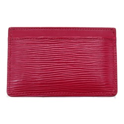 Louis Vuitton LOUIS VUITTON Porte Carte Sample Business Card Holder/Card Case Calfskin (Cowhide) Epi Women's Bordeaux M60327