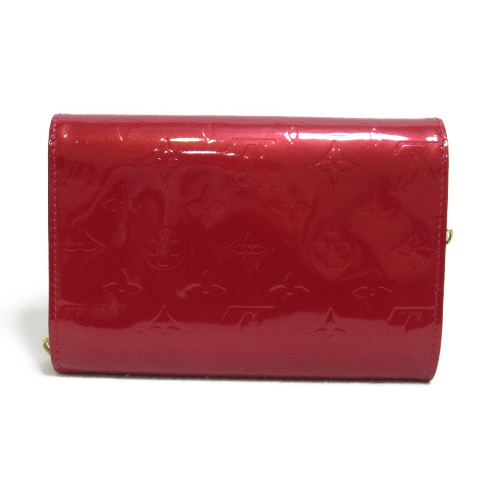 Louis Vuitton LOUIS VUITTON Belair Shoulder Bag Leather Patent Vernis Women's Red M93614