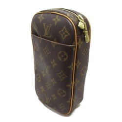 Louis Vuitton LOUIS VUITTON Pochette Ganju Waist Bag Body Coated Canvas Monogram Women's Brown M51870