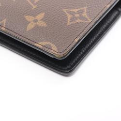 Louis Vuitton LOUIS VUITTON Portefeuille Brazza Monogram Macassar Bi-fold Long Wallet Coated Canvas Leather Women's Brown Black M69410