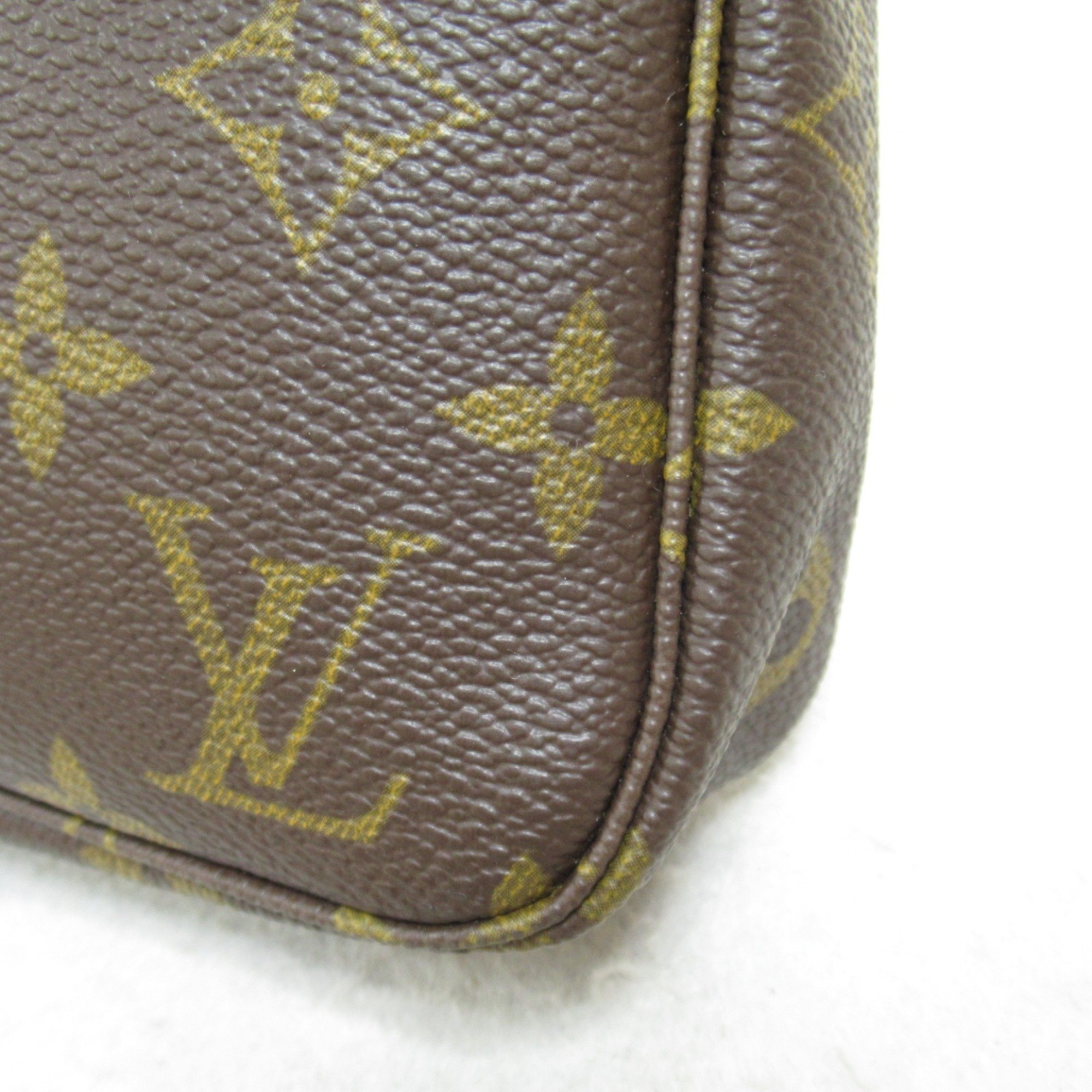 Louis Vuitton LOUIS VUITTON Pochette Accessoires Pouch Bag Coated Canvas Monogram Women's Brown M51980