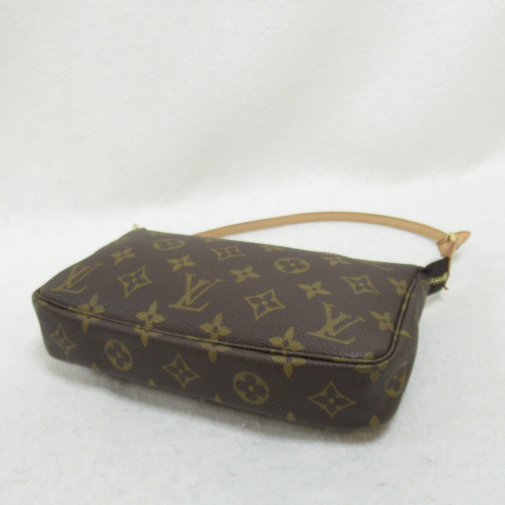 Louis Vuitton LOUIS VUITTON Pochette Accessoires Pouch Bag Coated Canvas Monogram Women's Brown M51980