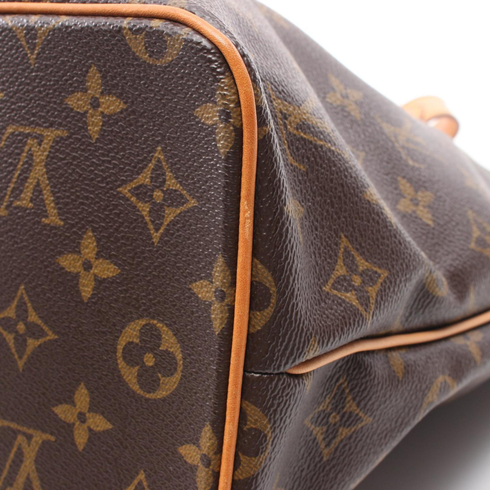 LOUIS VUITTON Palermo PM Monogram Handbag Bag Coated Canvas Leather Women's Brown M40145