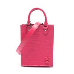 Louis Vuitton Petite Sac Plat Epi Rose Pondicherry Handbag Bag Leather Women's Pink M80168