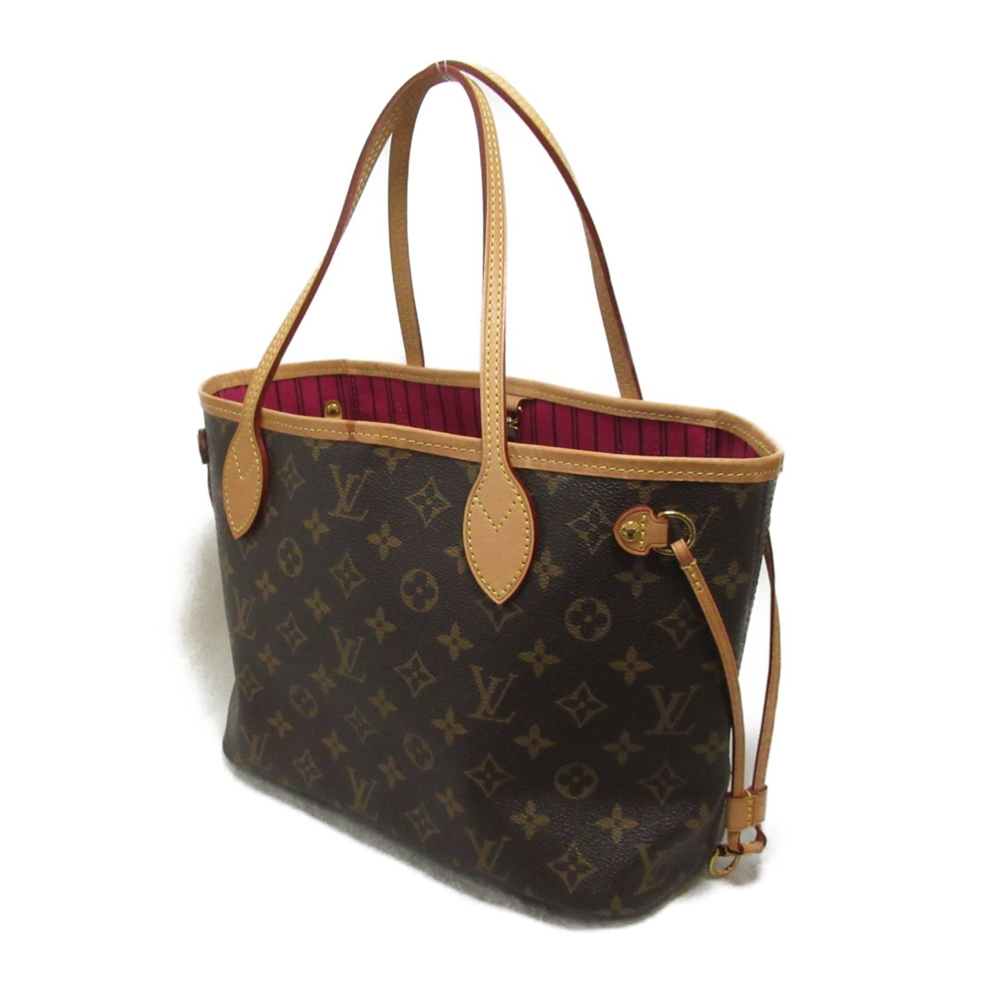 Louis Vuitton Neverfull PM Bag, Coated Canvas, Monogram, Women's, Brown, M41245