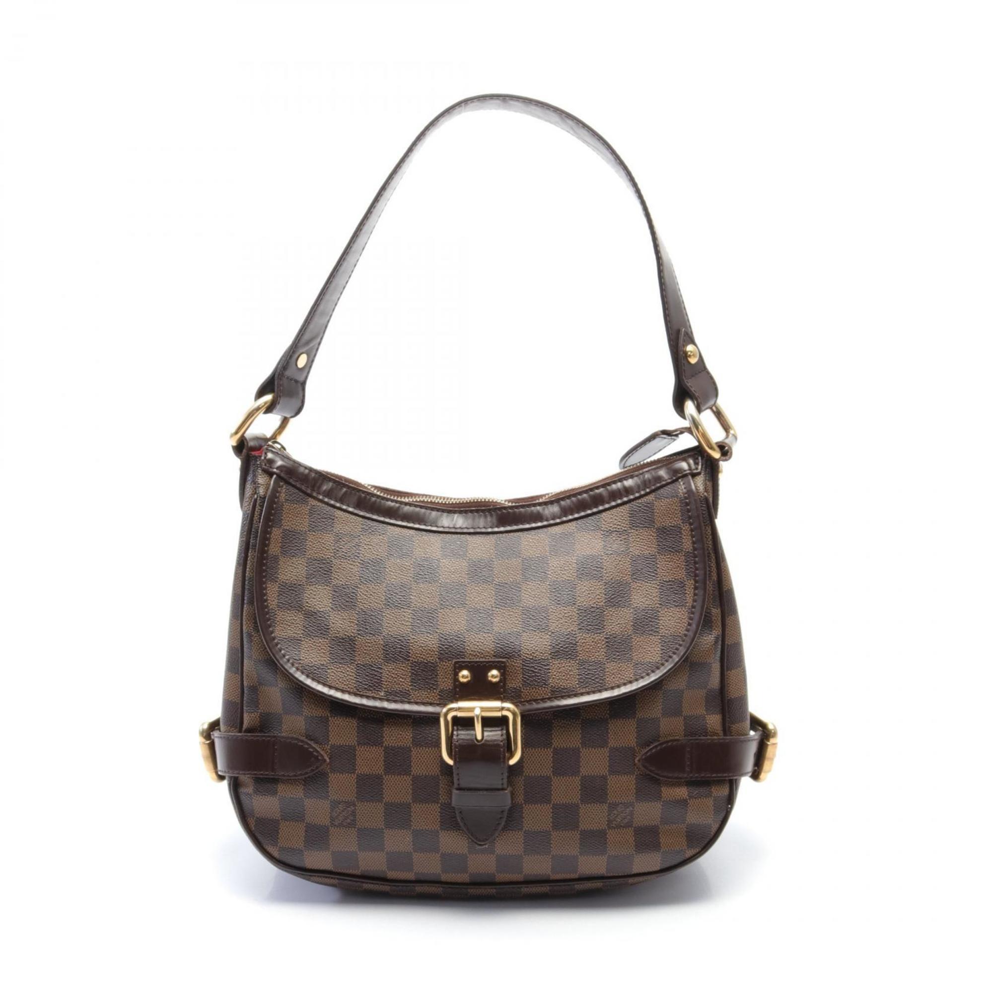 Louis Vuitton Highbury Damier Ebene Shoulder Bag, Coated Canvas, Leather, Women's, Brown, N51200