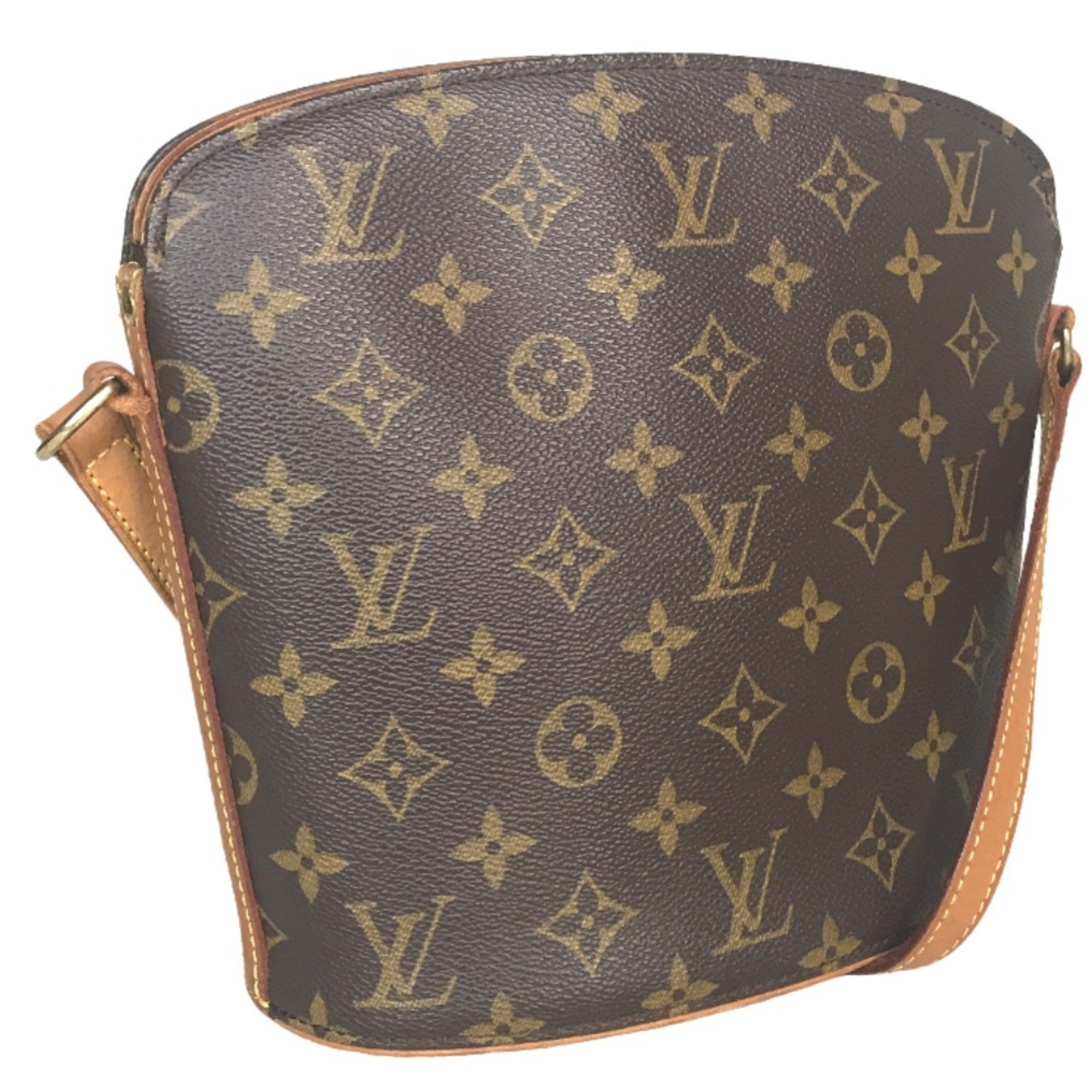 LOUIS VUITTON Louis Vuitton Drouot Sling Bag Shoulder Women's Monogram Canvas Brown M51290