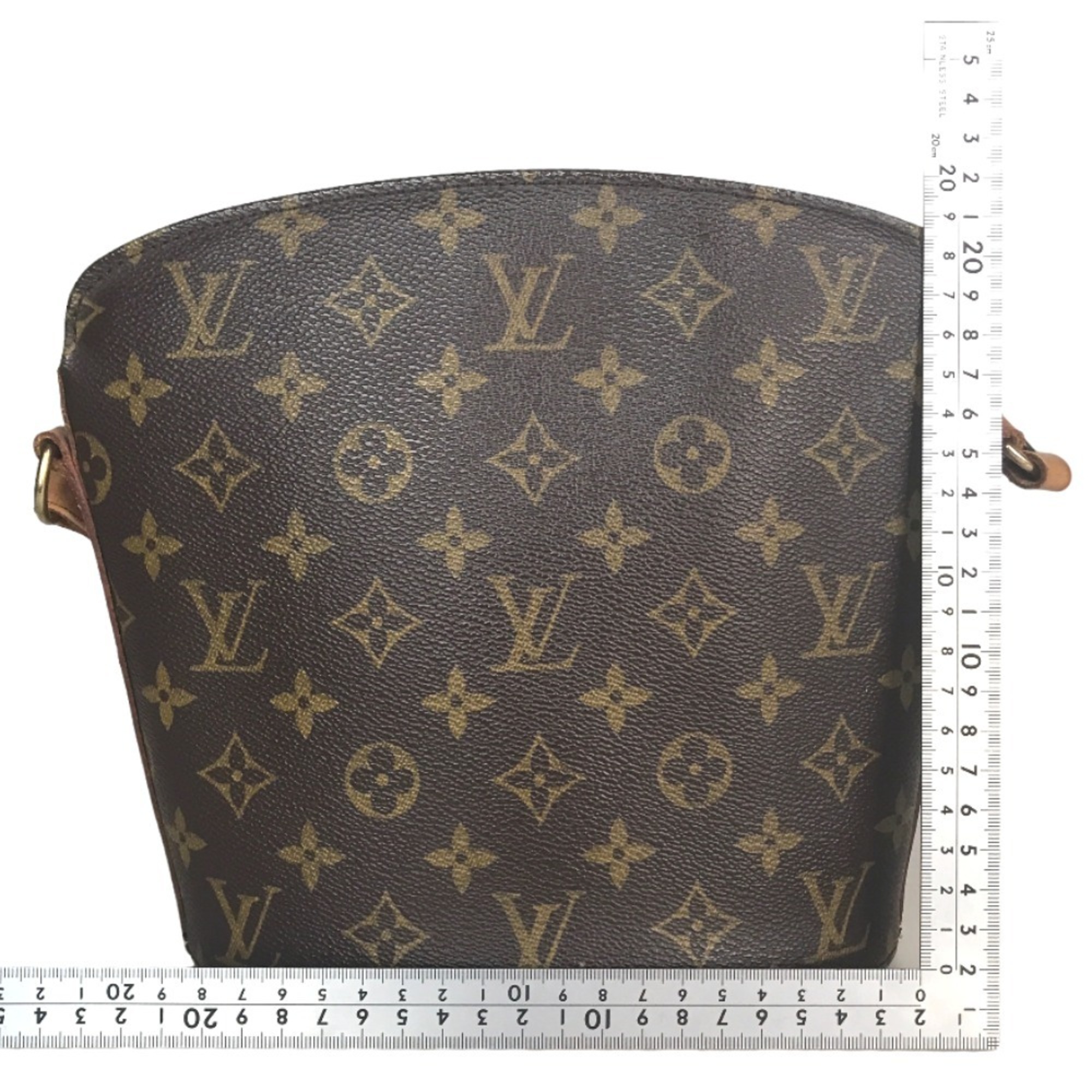 LOUIS VUITTON Louis Vuitton Drouot Sling Bag Shoulder Women's Monogram Canvas Brown M51290