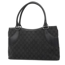 Gucci Tote Bag GG Canvas 113015 Black Women's