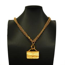 Chanel Necklace Matelasse GP Plated Gold Women's