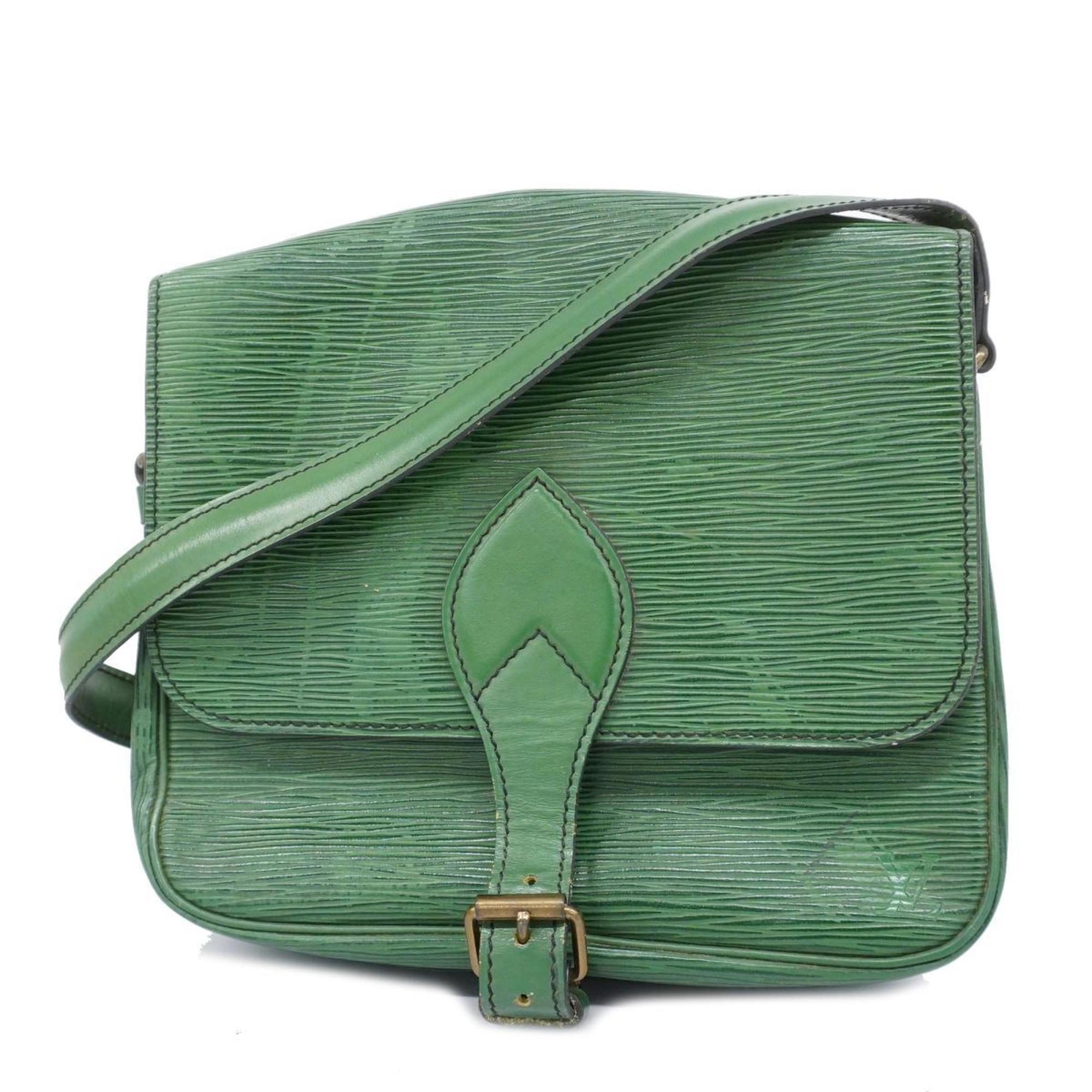 Louis Vuitton Shoulder Bag Epi Cartesier M52244 Borneo Green Ladies