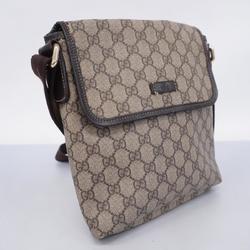 Gucci Shoulder Bag GG Supreme 223666 Brown Women's